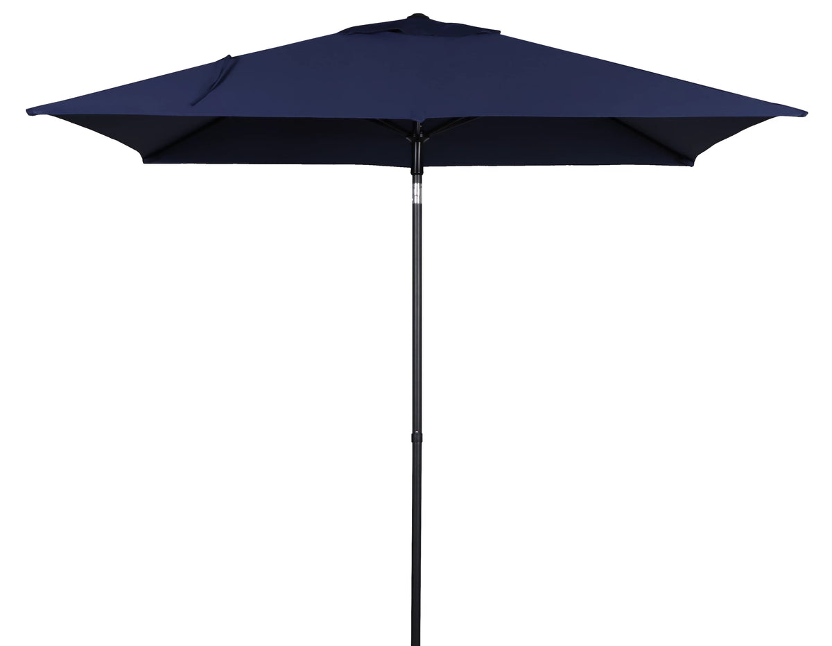 6 x 7.5 Foot Push-Up Rectangular Market Umbrella Tan D636