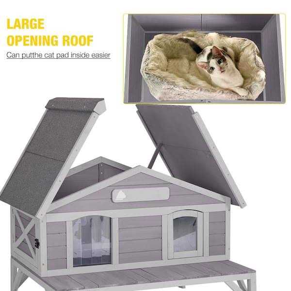 Wooden Cat House I132