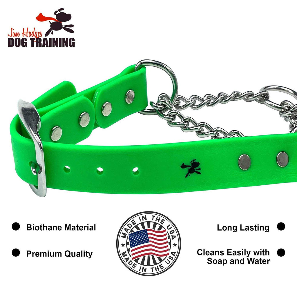 Martingale Collar for Dogs Biothane Stainless Steel Hardware J37070