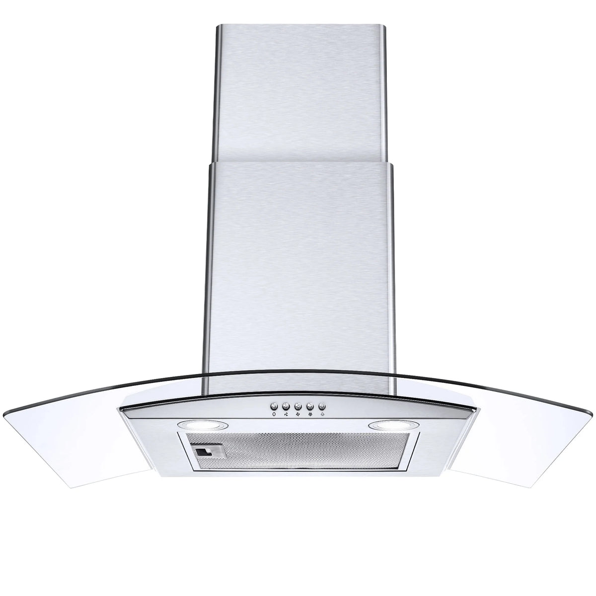 30 inch Wall Mount Range Hood 450CFM Tempered Glass 3-Speed E77762