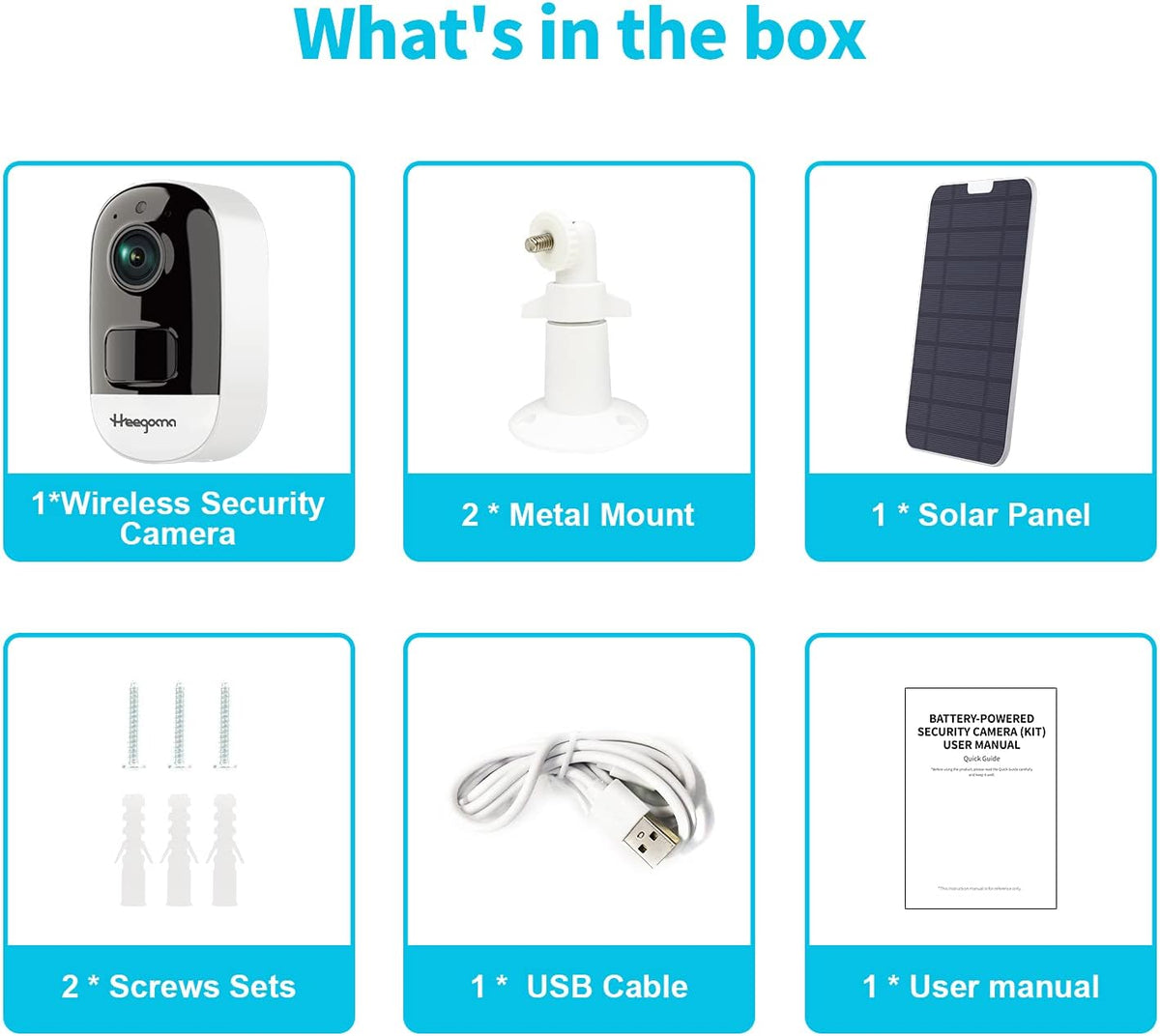 Solar Powered Wireless Security Camera with Night Vision S612783