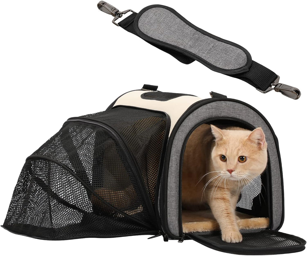 Airline Approved Expandable Collapsible Cat Carrier D6076