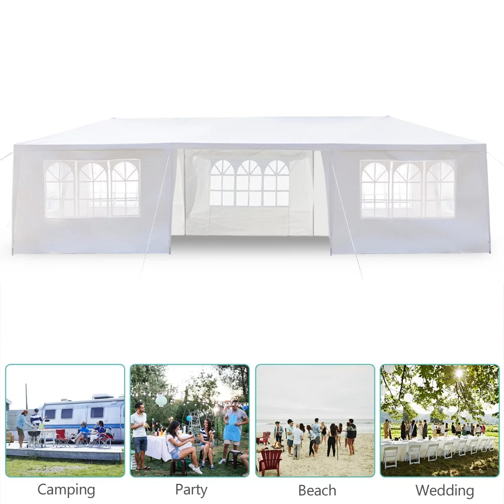 10' x 10' Waterproof White Canopy Tent W11035