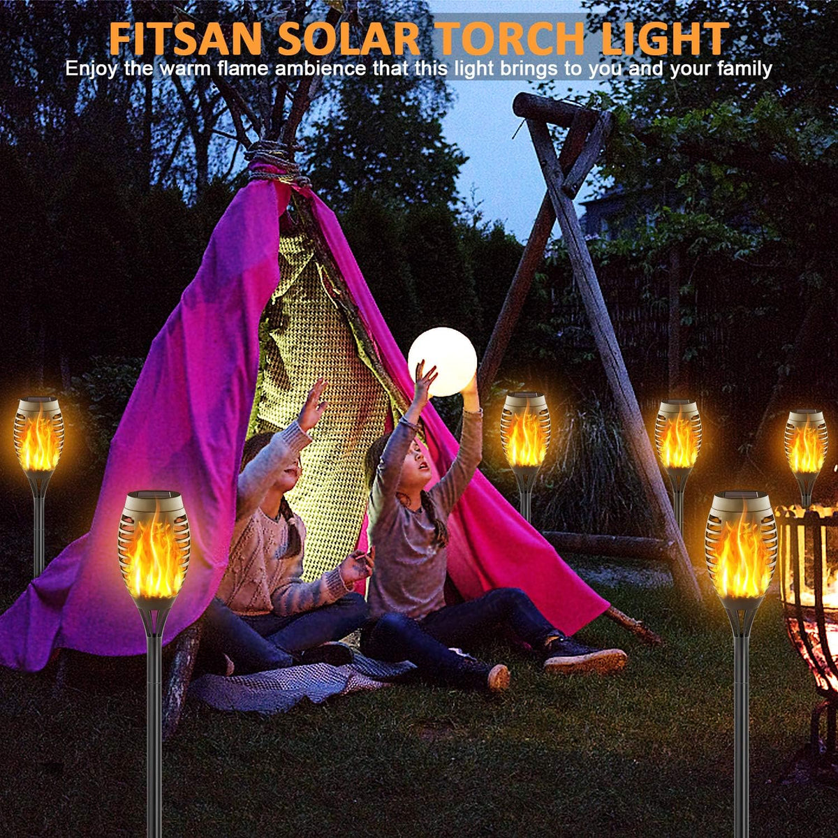 16 Pack Mini Solar Torch Lights Q47299
