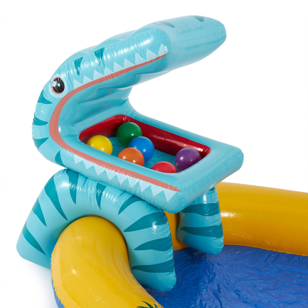 Inflatable Kids Dinosaur Play Center Pool with Slide R31996