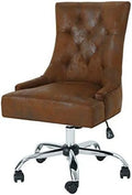 Brown Microfiber Office Desk Chair L754