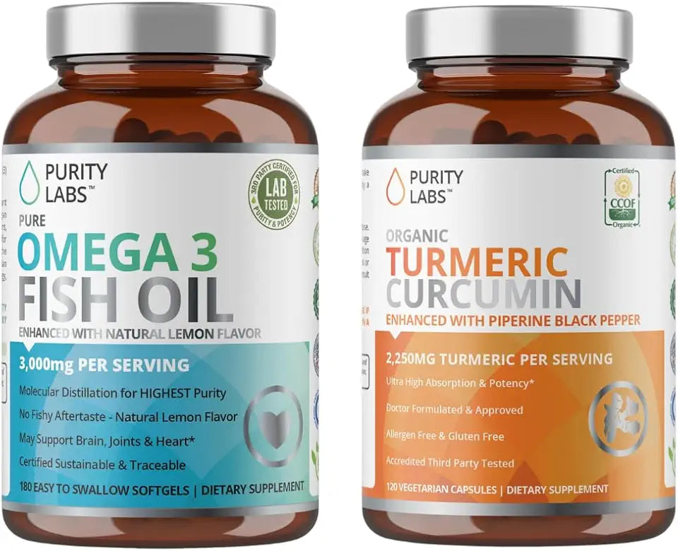 Omega 3 Fish Oil & Organic Turmeric Curcumin P979225