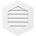 40x22 Vertical Peaked Surface Mount PVC Gable Vent J1534