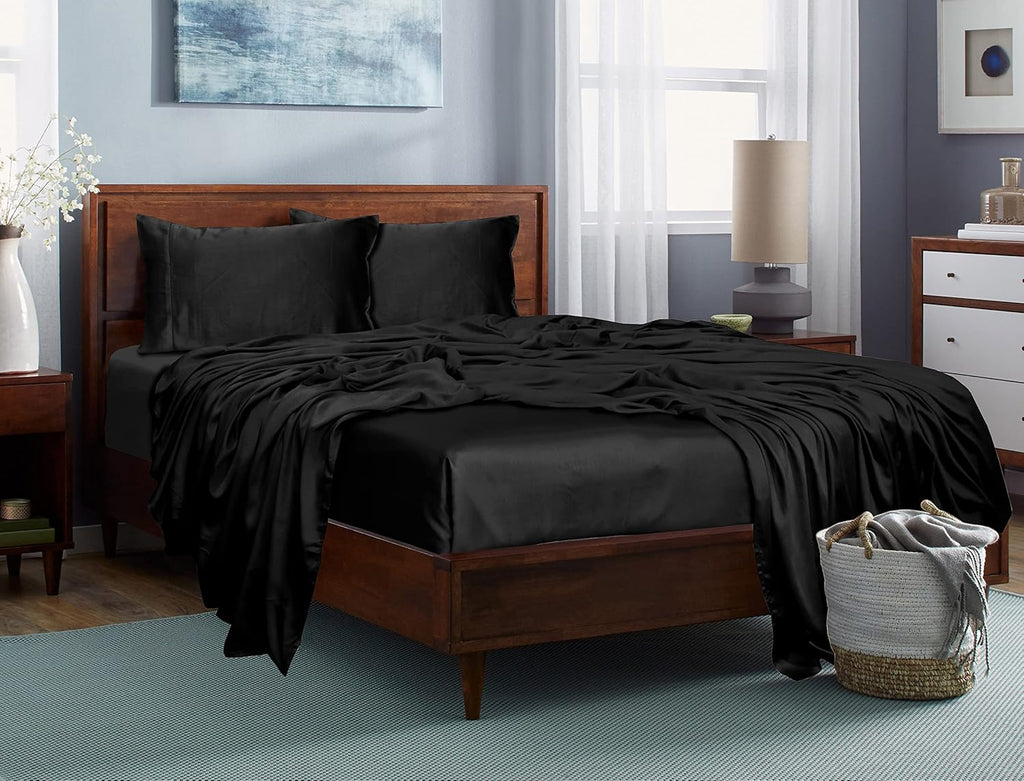 100% Tencel Lyocell Bed Sheets Set 5PC Split King Taupe C712