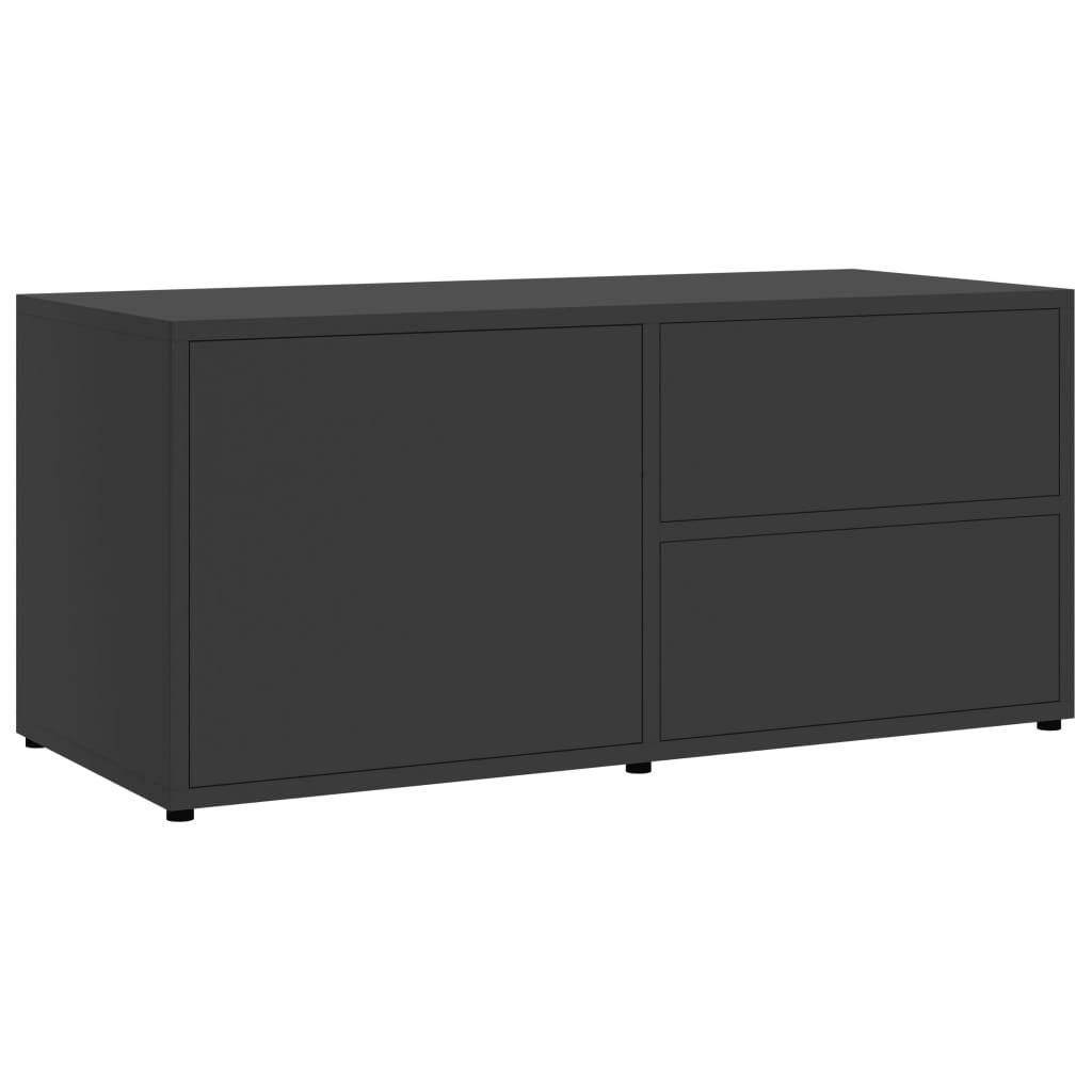 Black Chipboard TV Cabinet M594327