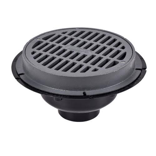 4x22 ABS Sediment Drain with Cast Iron Grate M155