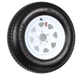 ST205/75D15 Trailer Tire On Rim with White Spoke Wheel G67023