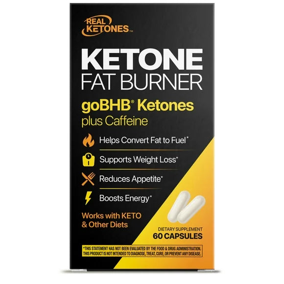 Ketone Fat Burner with Caffeine Capsules 60 Count F3770
