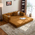 Green Corduroy Convertible Sofa Bed J82436