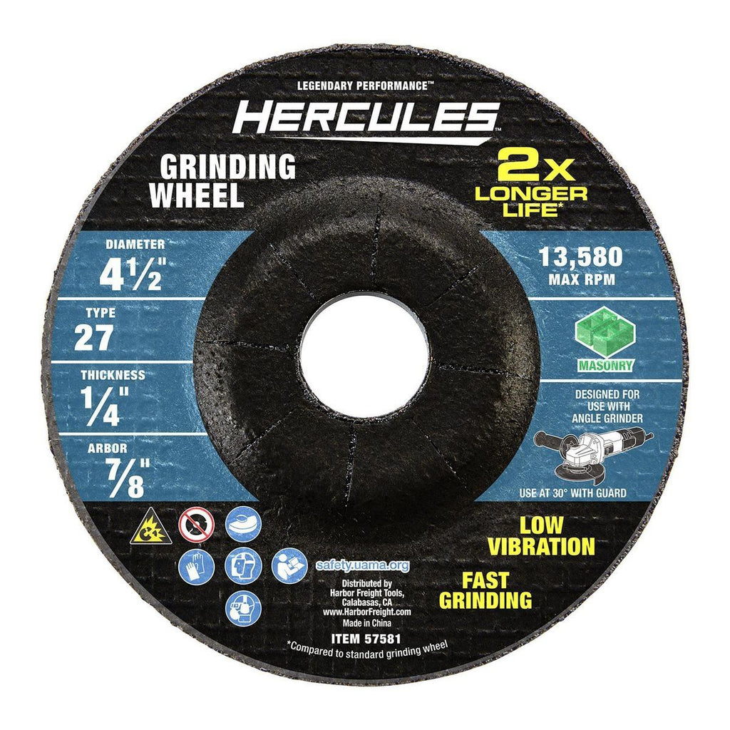 4-1/2 in. x 1/4 in. x 7/8 in. Type 27 Masonry Grinding Wheel Y33381