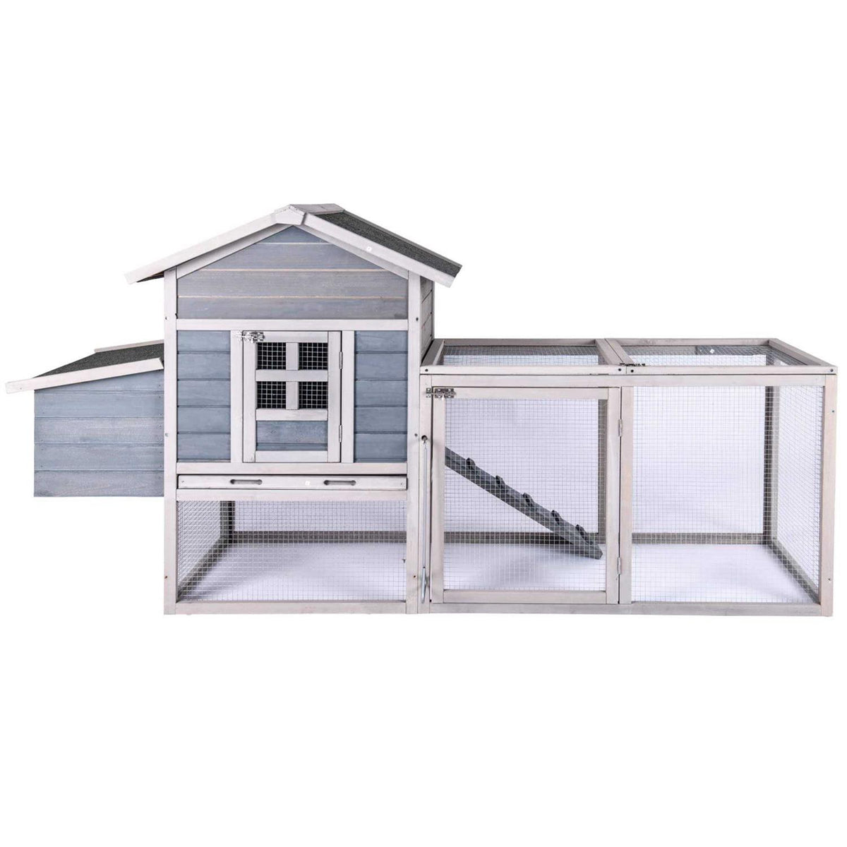 Wooden Chicken Coop with Ramps W93525