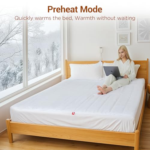 Queen Heated Mattress Pad with Dual Zone Control C9644