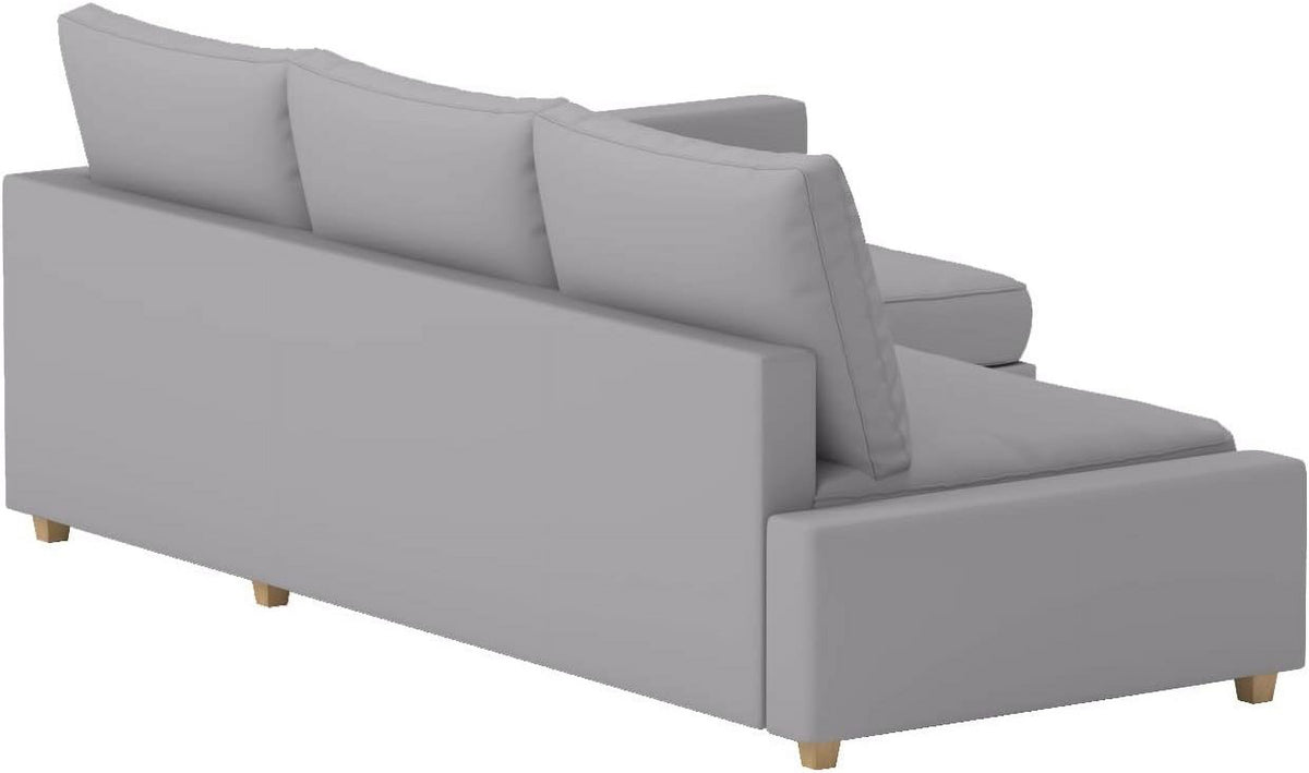Light Gray Polyester Sofa Cover E5692