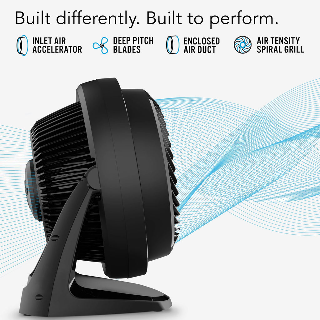 Black Whole Room Air Circulator Floor Fan L945477