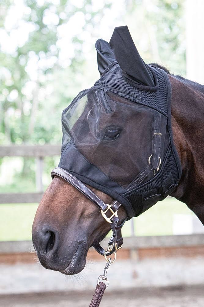 Black Horse Fly Mask F87777