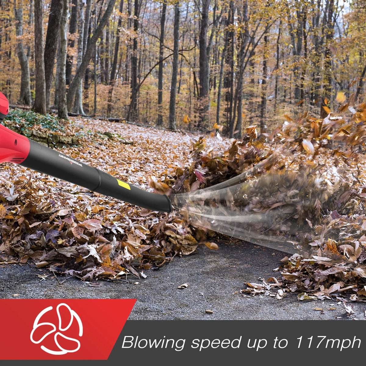 20V Cordless Handheld Leaf Blower with 2.0Ah Batteries and Charger P773558