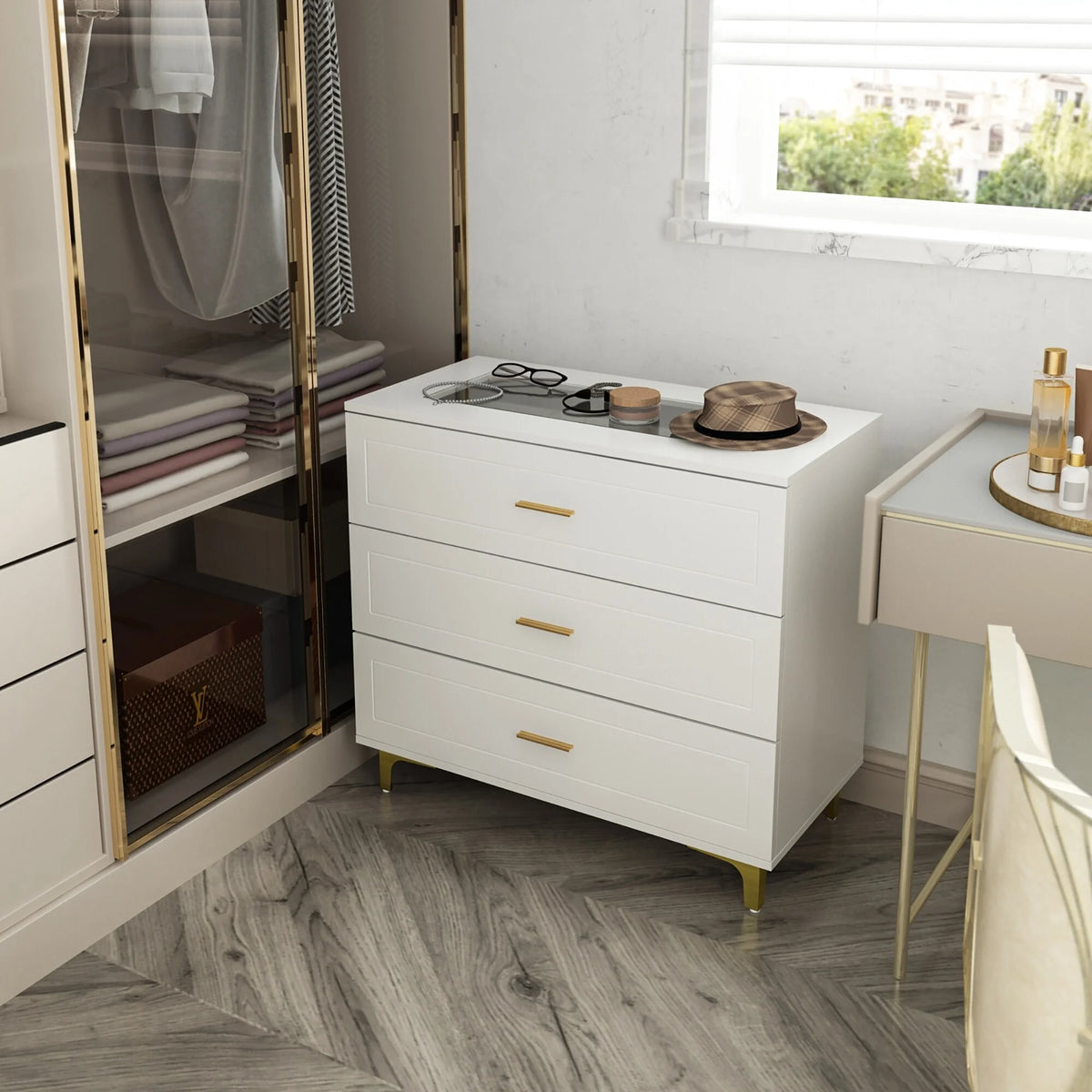 3 Drawer Dresser Chest Q350012