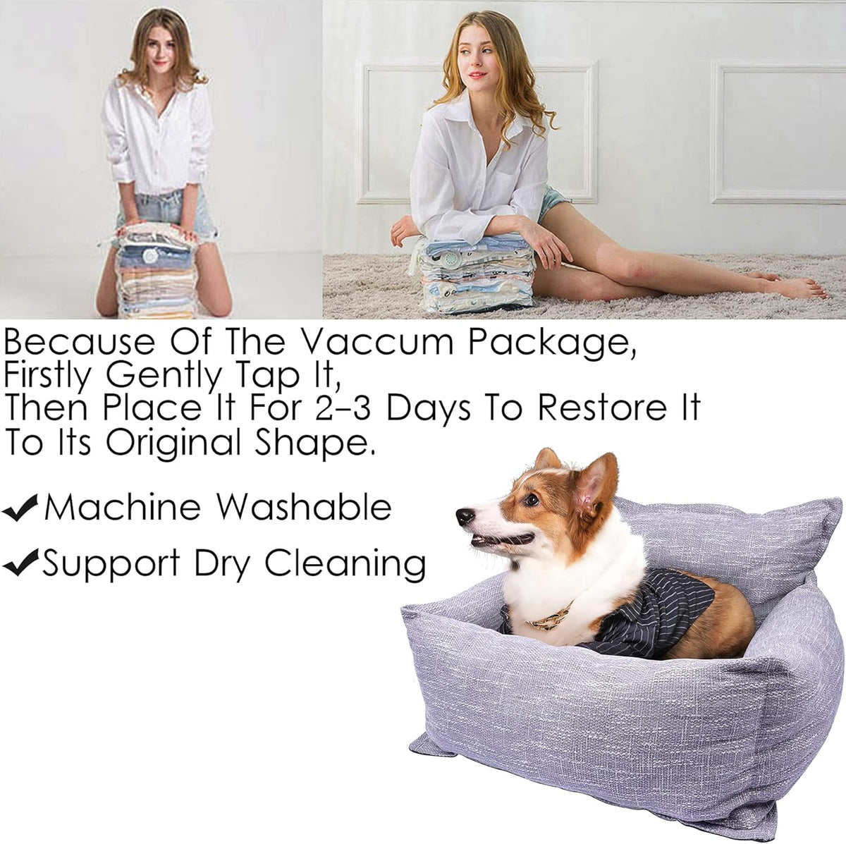 Washable Dog Car Seat with Clip-On Leash X419012