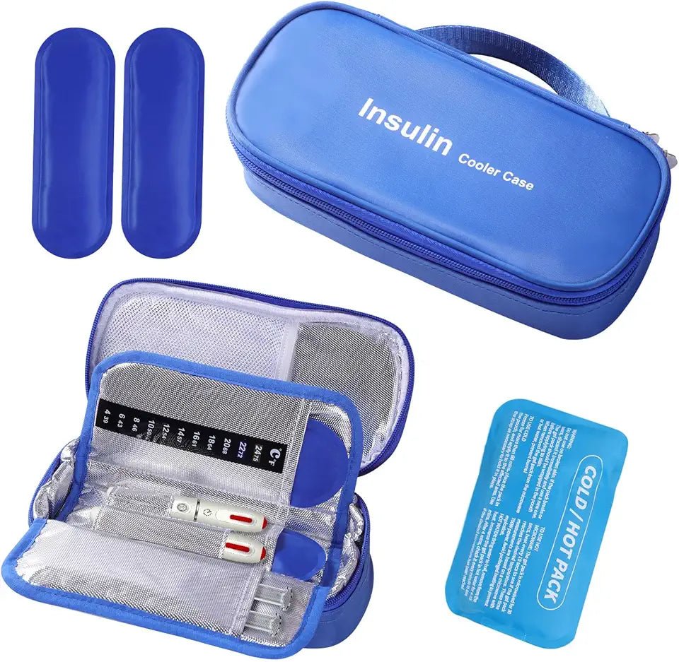Insulin Cooler Travel Case with 3 Ice Packs X791