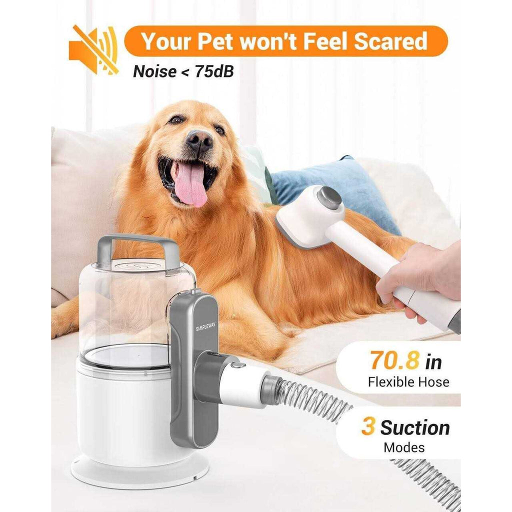 6 in 1 Dog Grooming Kit with 3 Suction Mode J748