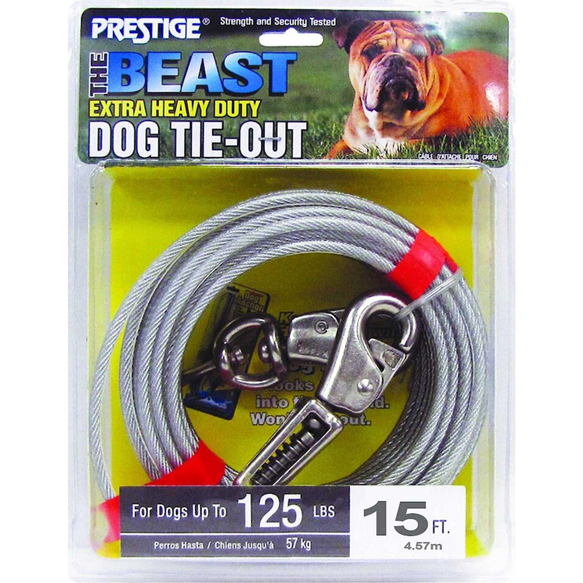 15ft XL Dog Tie-Out with Spring A454017