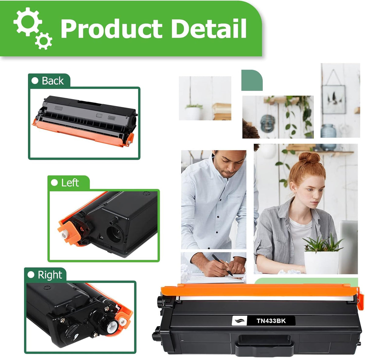 Compatible TN433 Toner Cartridge 4-Pack K9285