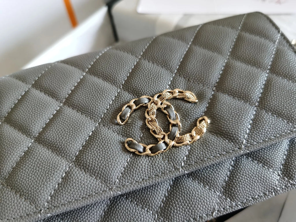 Grey Mini Flap Bag Y795