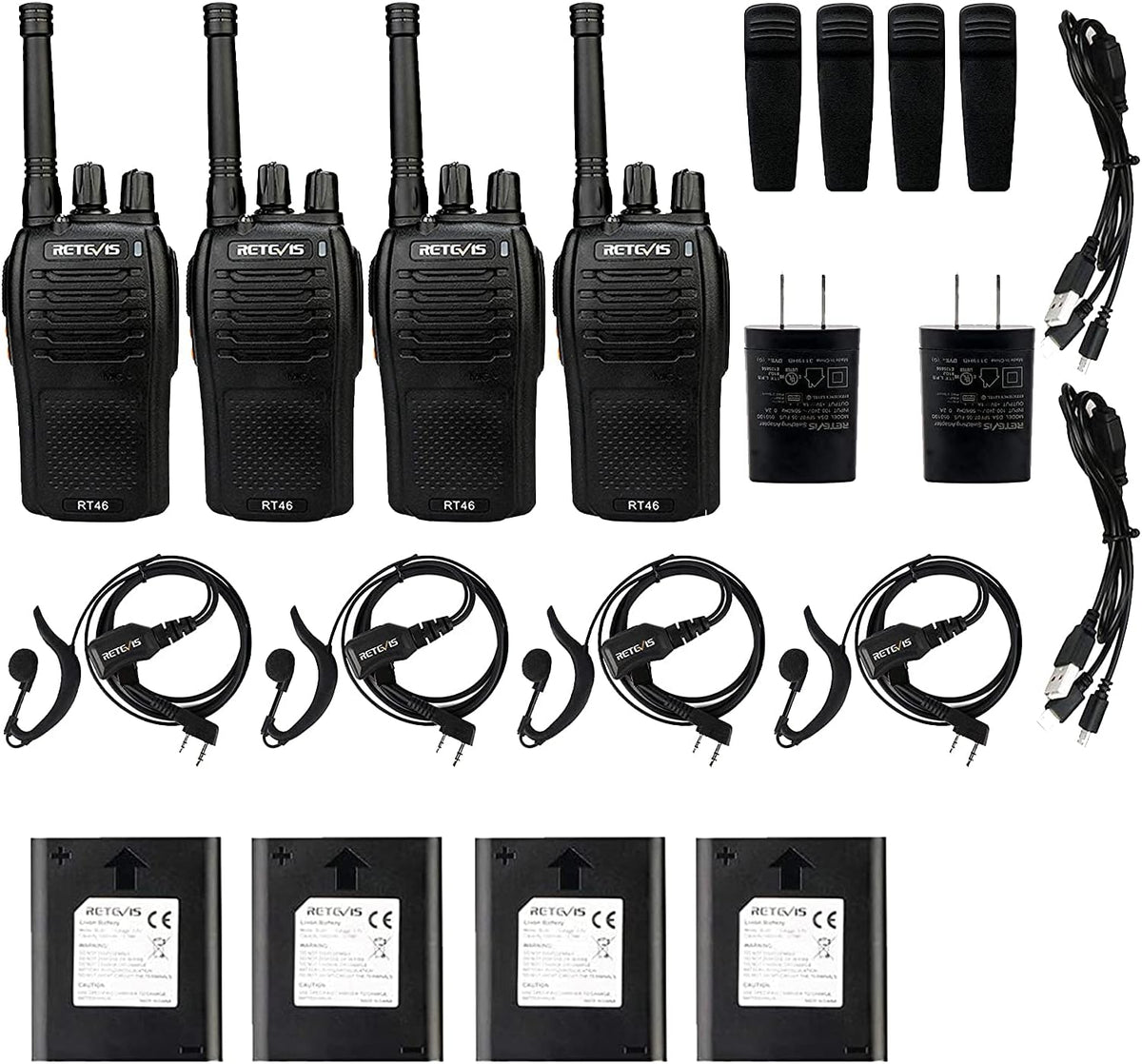 Mini Walkie Talkie, 4 Pack Q554