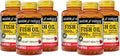 No Burp Fish Oil 1000 mg Omega-3 90 Softgels Pack of 6 C3107