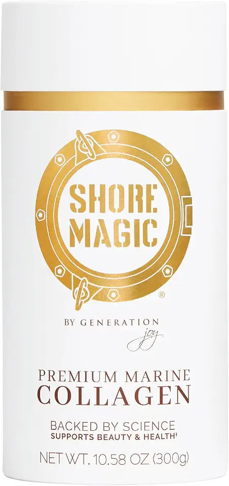Marine Collagen Powder with Type I II III and IV Hydrolyzed Peptides Unflavored 300g F375