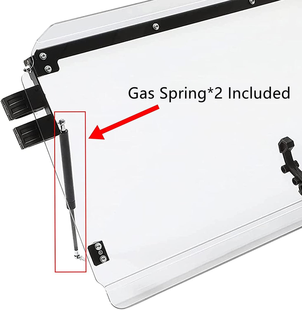 Full Heavy Duty UTV Clear Windshield 3-in-1 Vented X8107