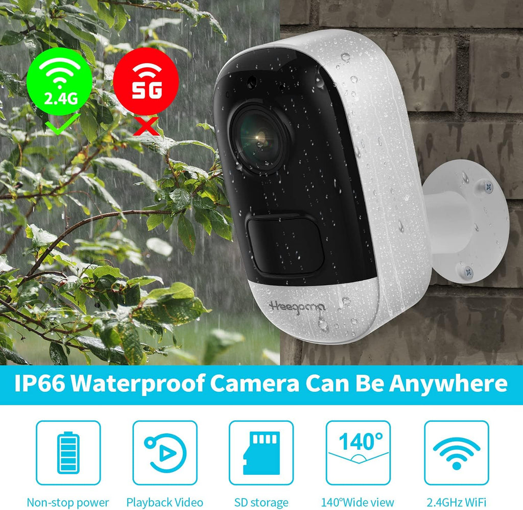 Solar Powered Wireless Security Camera with Night Vision S612783