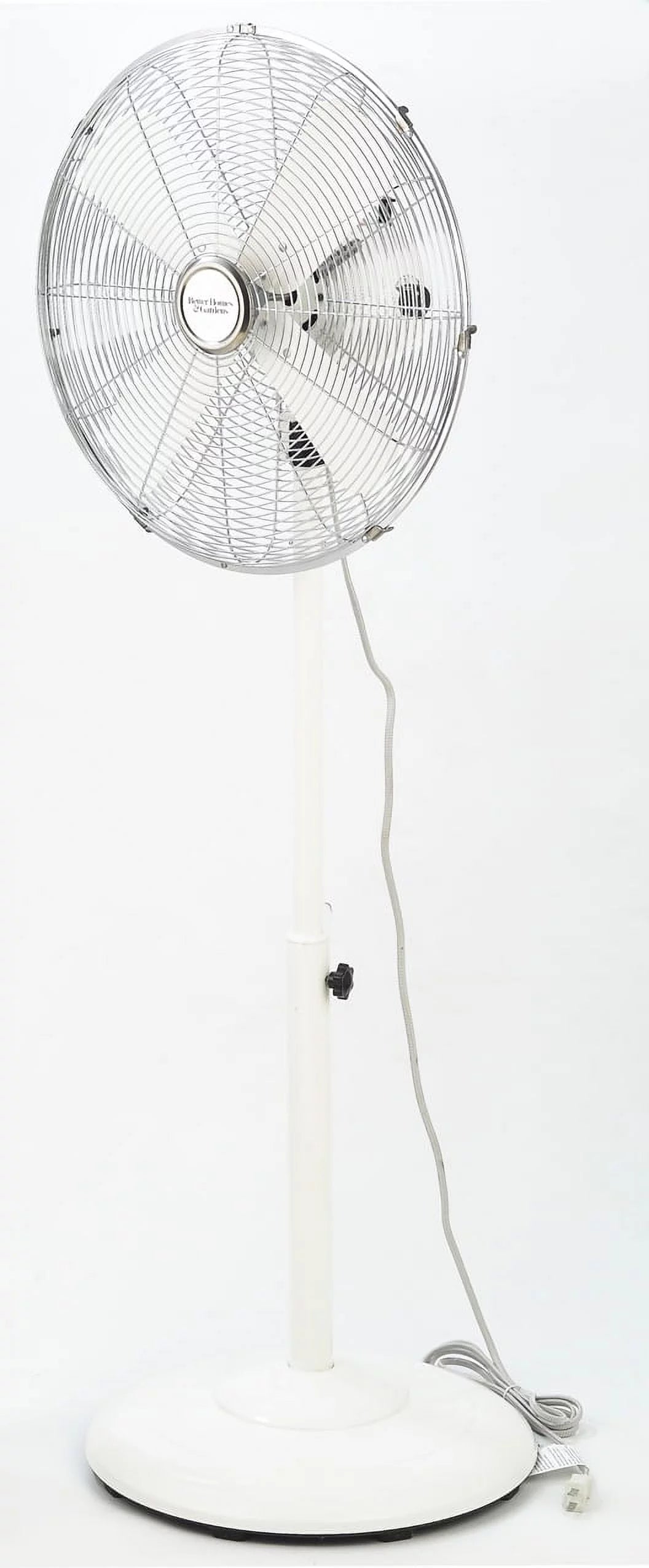 16 inch Adjustable Height Oscillating 3-Speed Metal Stand Fan in Red B871641