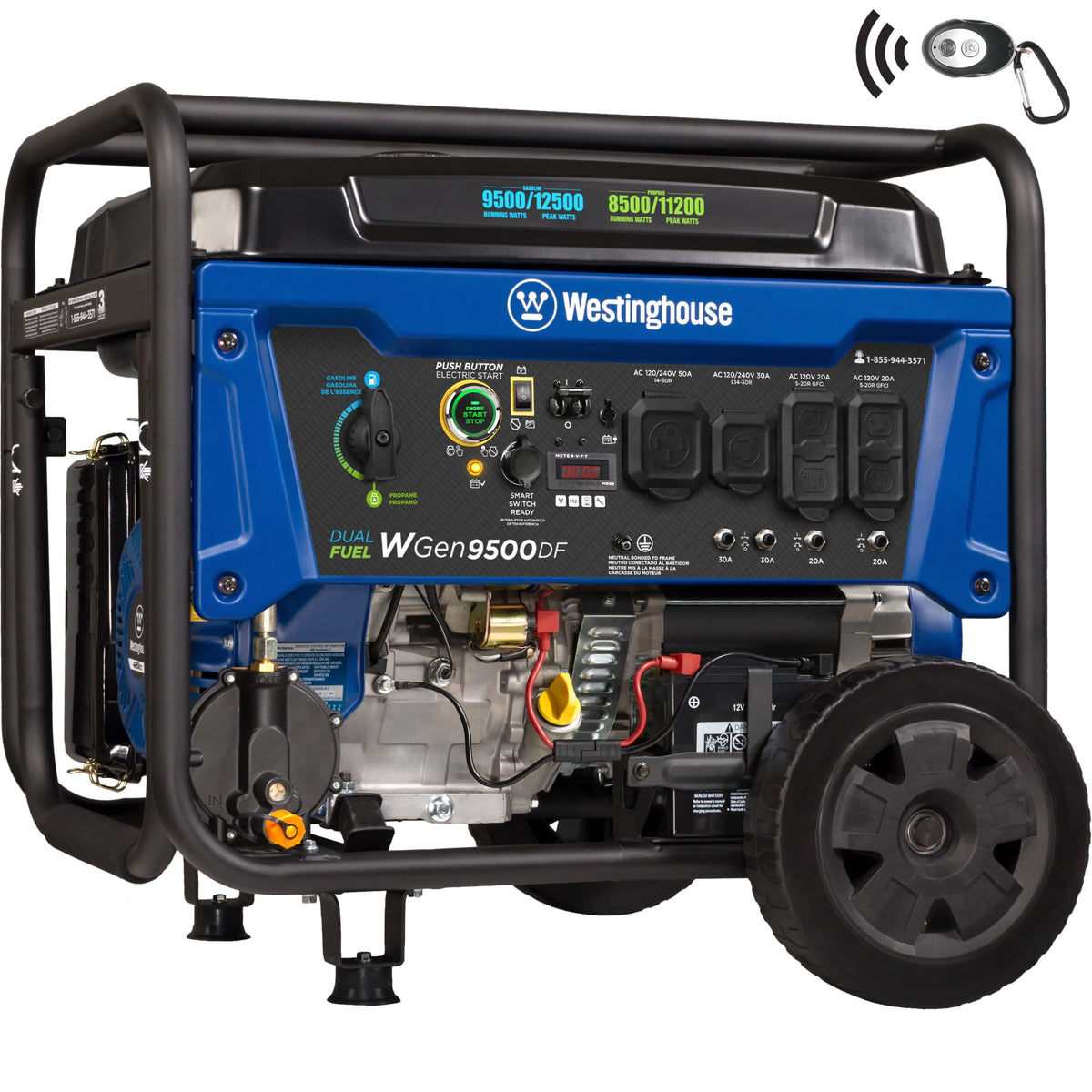 12,500 Peak Watt Dual Fuel Portable Generator I3421