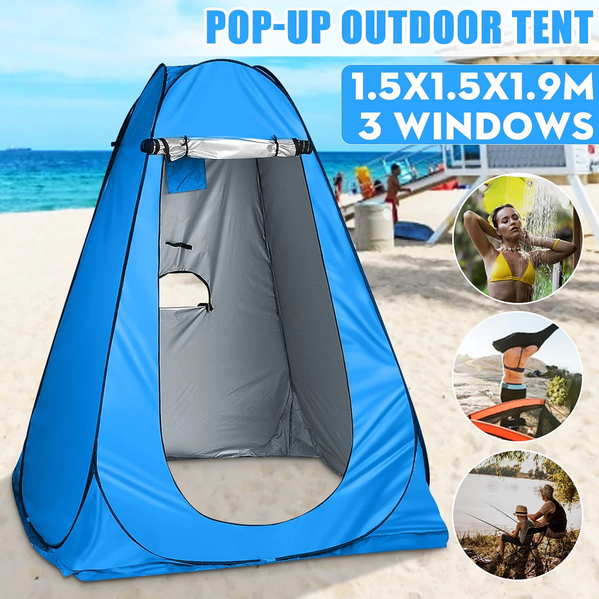 Camping Toilet Shower Shelter Change Room R802