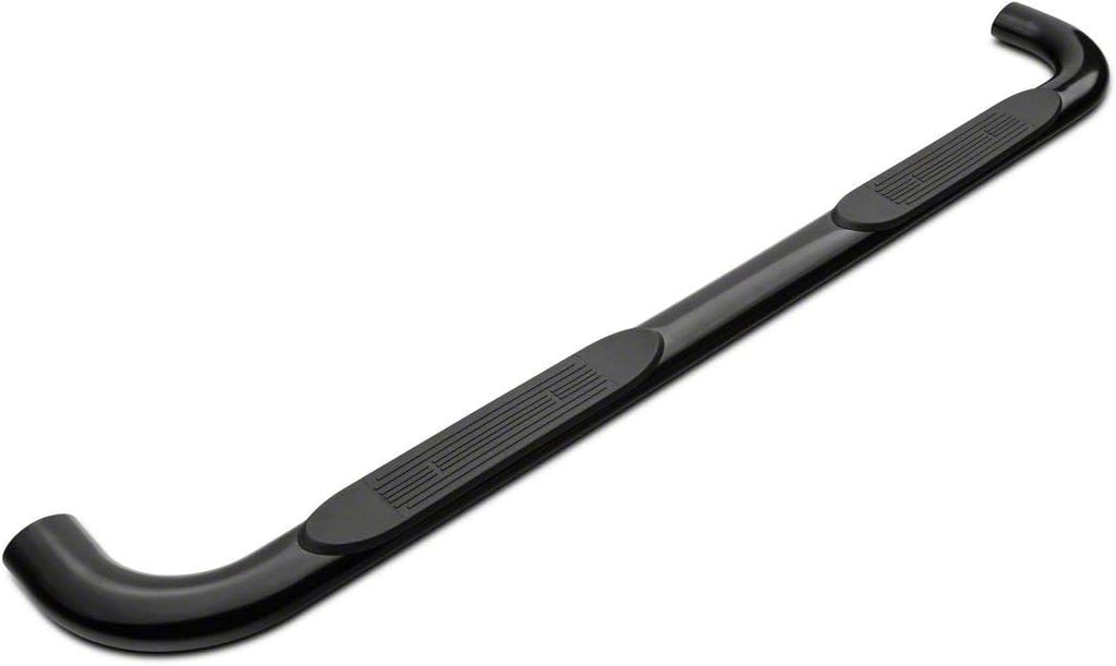 Black 4-Inch Oval Bent End Side Step Bars C21614
