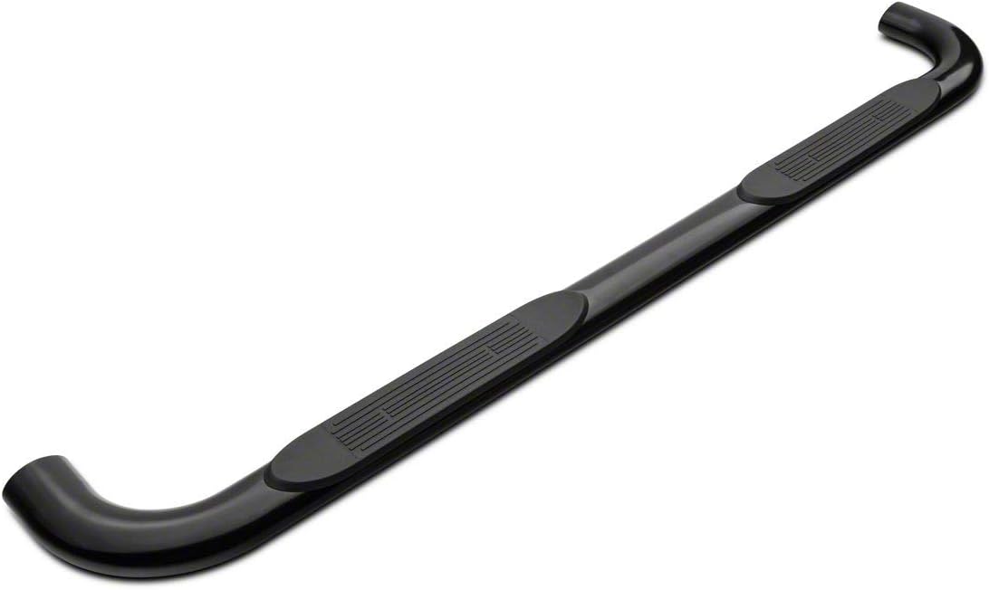 Black 4-Inch Oval Bent End Side Step Bars C21614