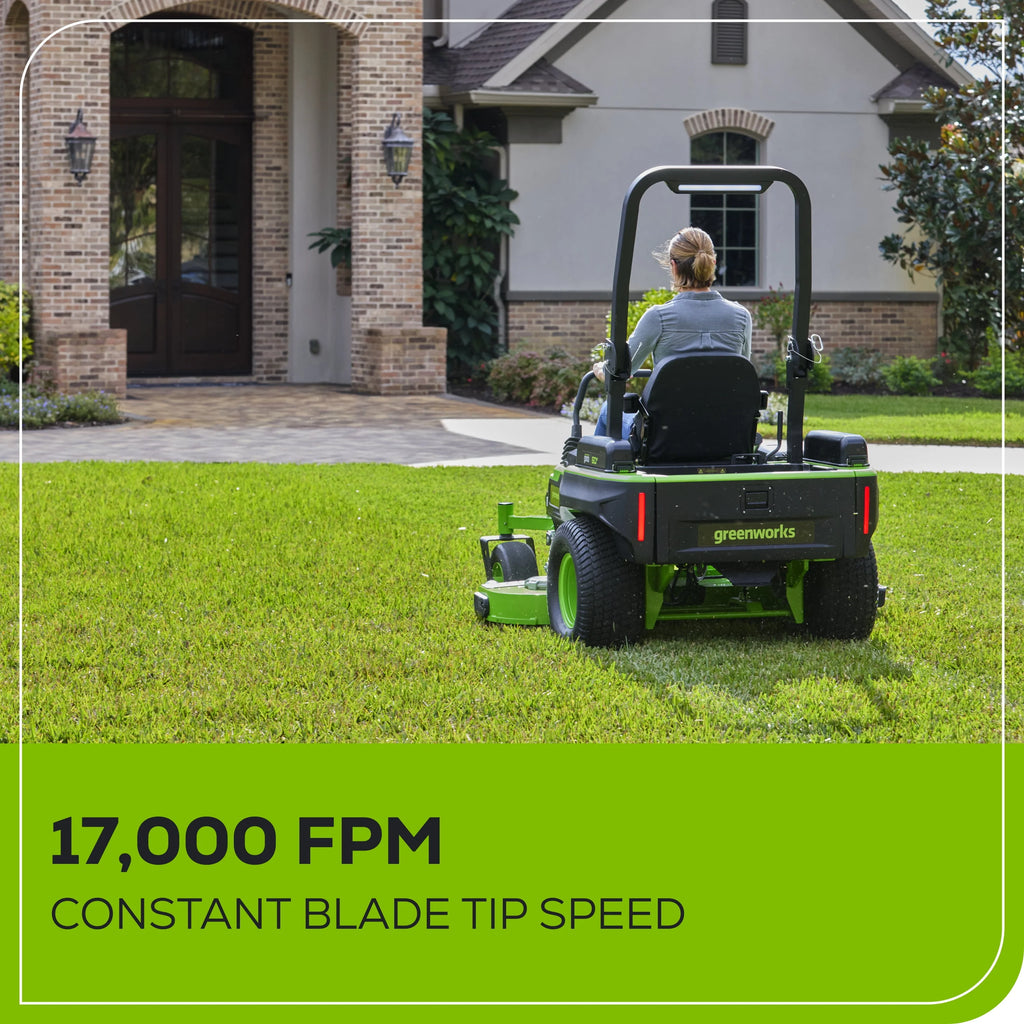 60V Zero Turn Riding Mower with Batteries and Charger N994968