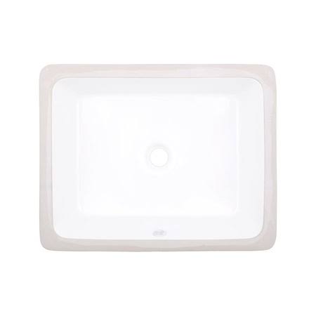 White Rectangle Undermount Sink Set L8985