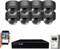 8 Channel 4K NVR 5MP Dome POE Security Camera System I620334