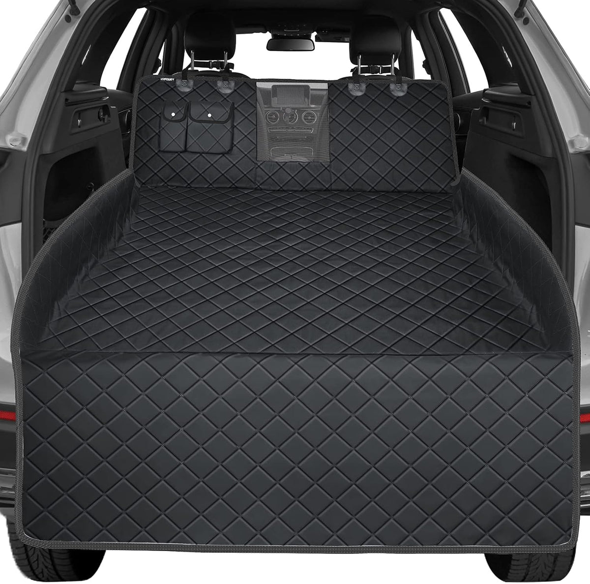 Waterproof Nonslip Dog Cargo Liner with Storage Pockets Pack of 2 P1838