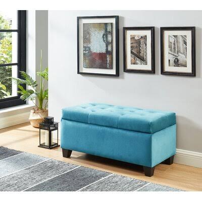 Blue Storage Ottoman G7785
