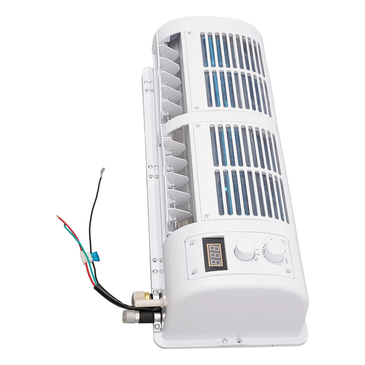 12V Car Air Conditioner Cooling Fan 3 Speeds LCD Display N93486