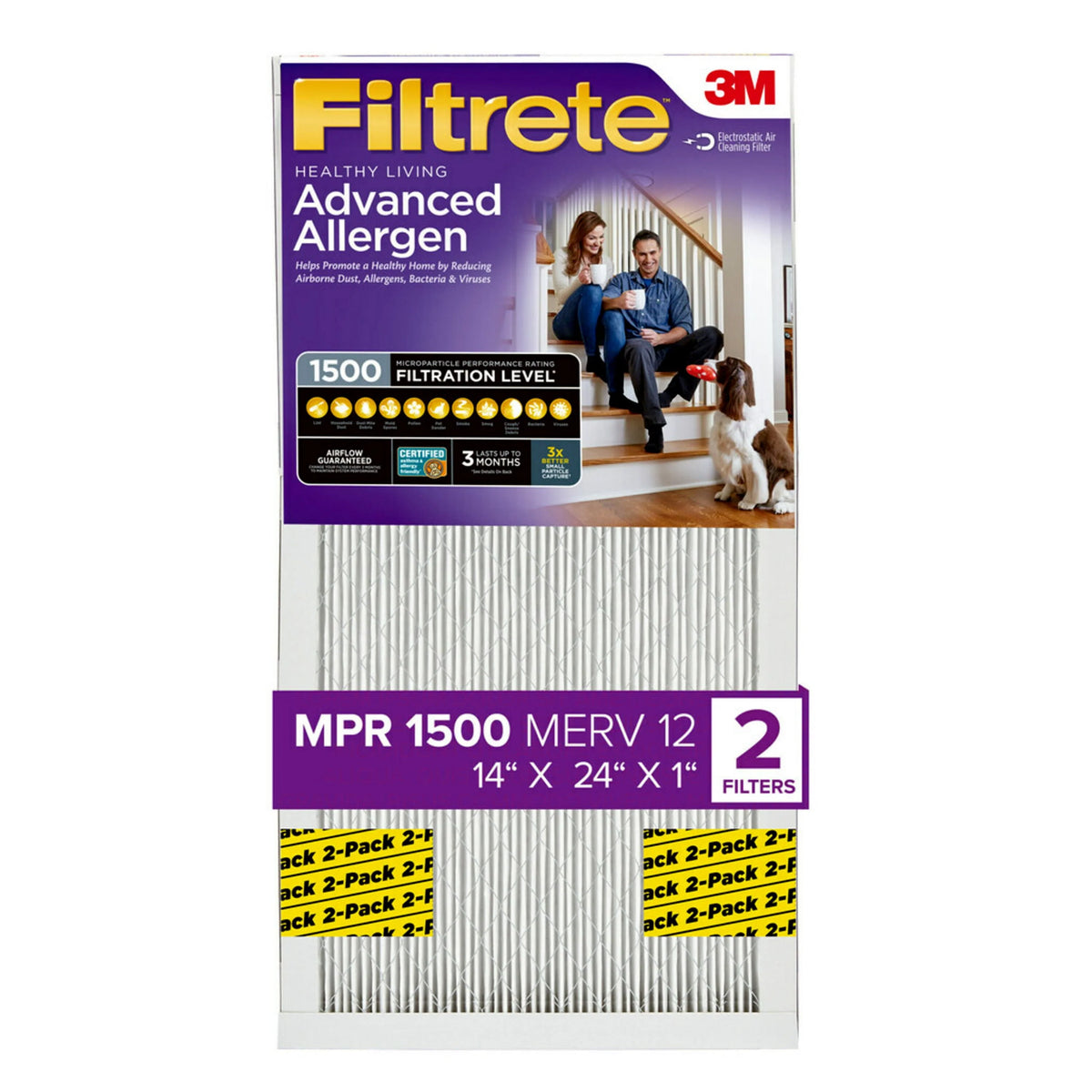 14x24x1 Air Filter MERV 12 O89684