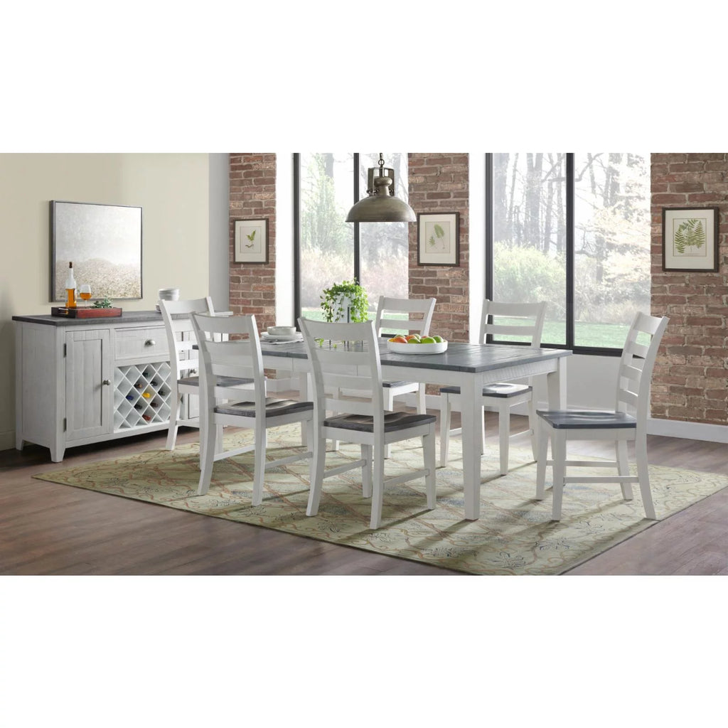 White Solid Wood Dining Chair Set of 2 V81460